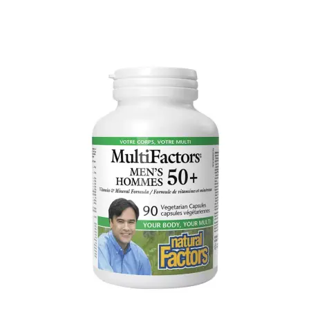 Natural Factors Men’s 50+ MultiFactors (90 Capsules) - Natural Factors