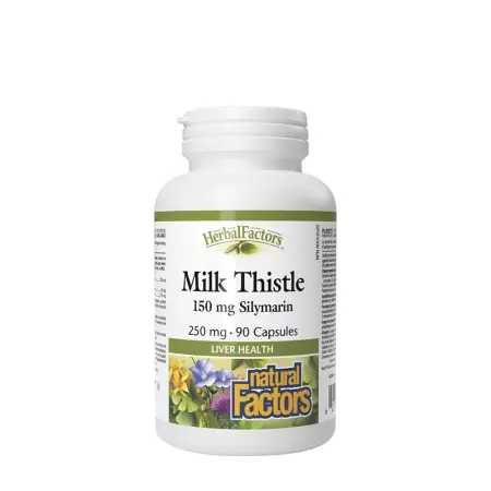 Natural Factors Milk Thistle 250 mg/150 mg Silymarin (90 Capsules) - Natural Factors