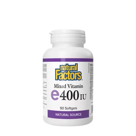 Natural Factors Mixed Vitamin E Natural Source 400 IU (90 Softgels) - Natural Factors