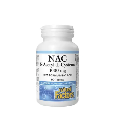 Natural Factors N-Acetyl-L-Cysteine 1000 mg (90 Tablets) - Natural Factors