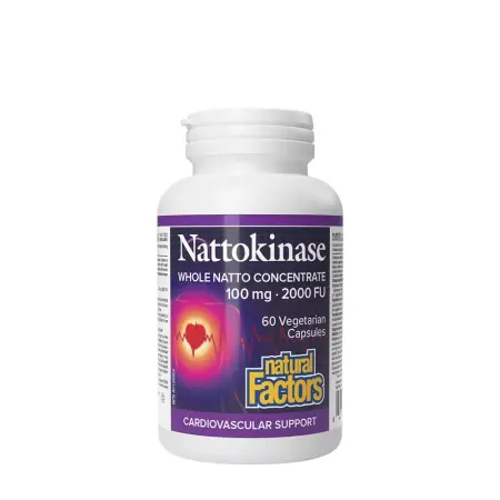 Natural Factors Nattokinase 100 mg (60 Veggie Capsules) - Natural Factors