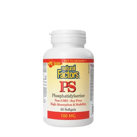 Natural Factors PS PHOSPHATIDYLSERINE 100 MG (60 Softgels) - Natural Factors