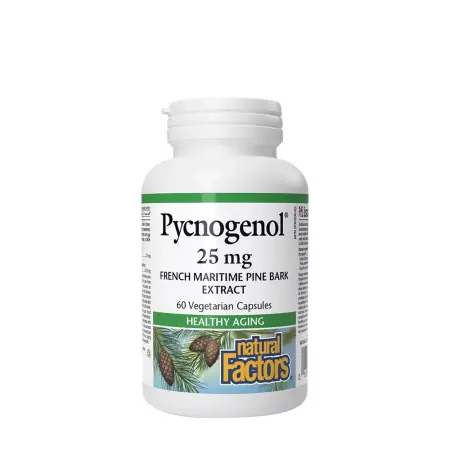 Natural Factors Pycnogenol 25 mg Pine Bark Extract (60 Capsules) - Natural Factors