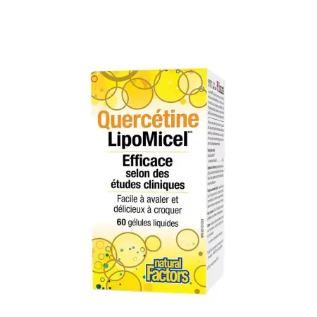 Natural Factors Quercetin LipoMicel 250 mg (60 Softgels) - Natural Factors