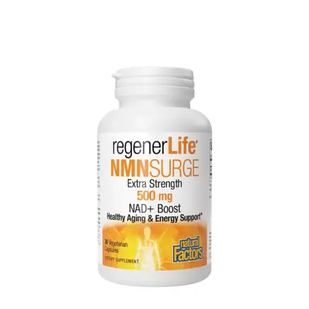 Natural Factors regenerLife NMNSurge NAD+ Boost 500 mg (30 Capsules) - Natural Factors