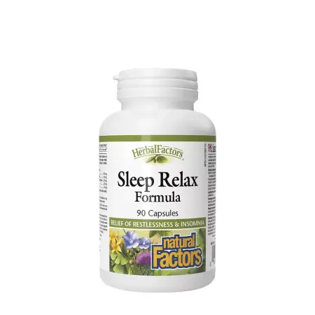 Natural Factors Sleep Relax Formula (90 Capsules) - Natural Factors