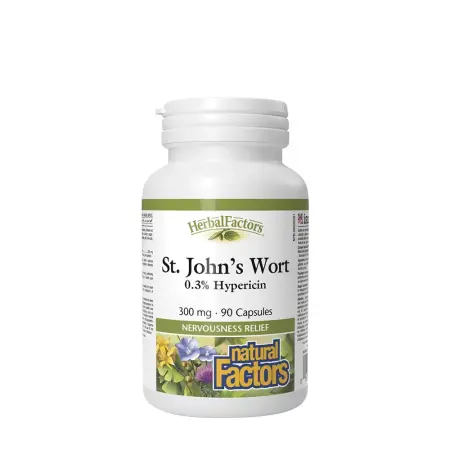Natural Factors St. John's Wort 300 mg (90 Capsules) - Natural Factors
