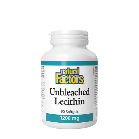 Natural Factors Unbleached Lecithin 1200 mg (90 Softgels) - Natural Factors