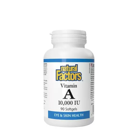 Natural Factors Vitamin A 10,000 IU (90 Softgels) - Natural Factors