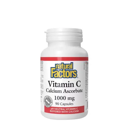 Natural Factors Vitamin C Calcium Ascorbate 1000 mg (90 Capsules) - Natural Factors