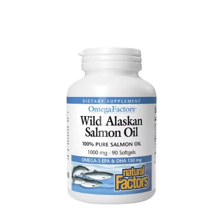 Natural Factors Wild Alaskan Salmon Oil (90 Softgels) - Natural Factors