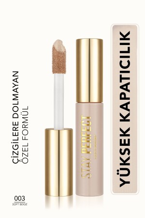 Natural Finish Concealer (COOL UNDERTONE) – Stay Perfect Concealer – 003 Soft Beige – 8682536085489 - Flormar