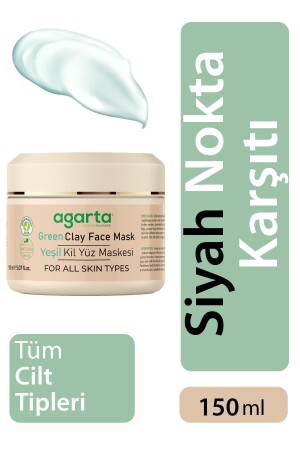 Natural Green Clay Mask 150 ml 8699943342425 - Agarta
