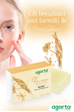 Natural Handmade Skin Whitening Rice Soap 150 Gr - Agarta