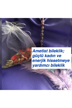 Natural Healing Stone-bracelet - Amethyst Bracelet to Help Become a Strong Feminine Woman - Bircan Yıldırım Niyet Bulutları
