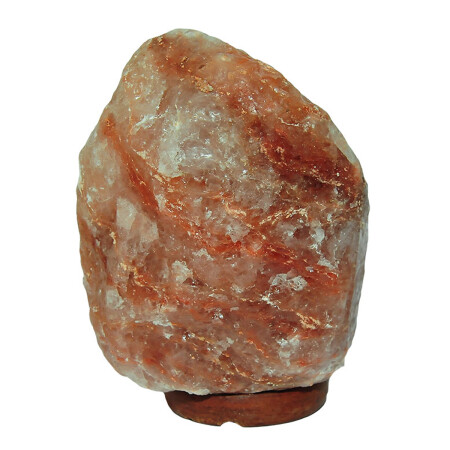 Natural Himalayan Rock Salt Lamp with Wired Bulb Pink 3-4 Kg - Lokmanavm