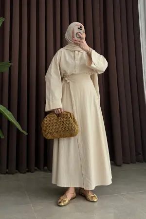Natural Linen Premium Wrap Set - Nuuwears