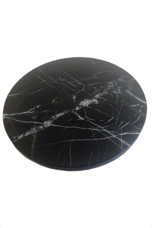 Natural Marble Avangard Black Serving Plate Presentation Tray - PeraMarble