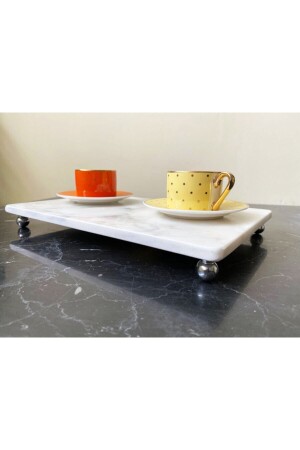 Natural Marble Footed Silver Round Footed Presentation 20x30 CTPG - Modestmar