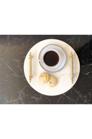 Natural Marble Round Presentation Tray ROU30 - Modestmar
