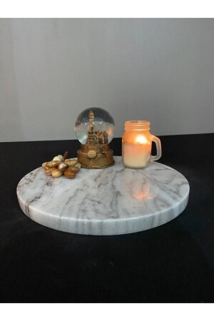 Natural Marble Serving Plate Presentation Tray - PeraMarble