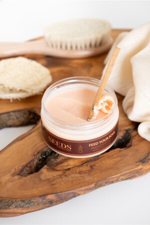 Natural Nourishing Moisturizing Body Peeling Peach 200gr - Seeds