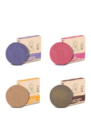 Natural Olive Oil 4-Piece Soap Set Lavender Rose Snail Sulfur Juniper LSCRUBSABUNSETI4X - LET'SCRUB