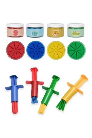 Natural Play Dough and Injector Press Set - Bonnie Play Dough
