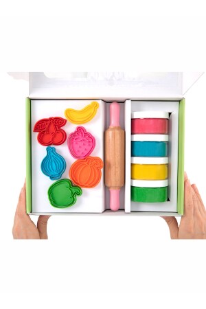 Natural Play Dough Premium Box Set - Fruits and Vegetables - Childgen