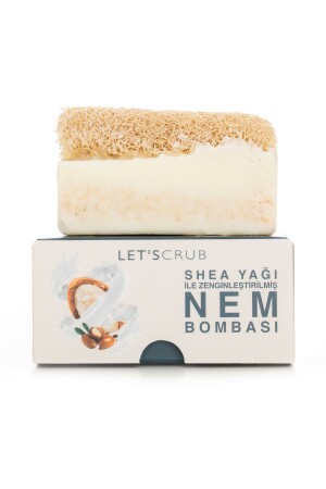 Natural Pumpkin Fiber Goat Milk Soap - Moisture Bomb Enriched with Shea Butter 130 GR kecisutlu - LET'SCRUB