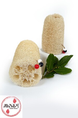 Natural Pumpkin Washcloth -Miracle Roller Washcloth- (body cleaning hygienic). fiber001 - morpi