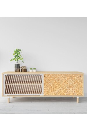 Natural Wicker Cabinet Door Covering Foil - Ev Aşkı