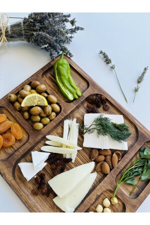NATURAL WOODEN CHEESE PRESENTATION PLATE - BREAKFAST PLATE - BREAKFAST TRAY - Sammwood