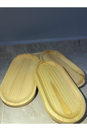 Natural Wooden Oval Snack Bowl Presentation Bowl Breakfast Set 6-Piece 0008 - Tinex
