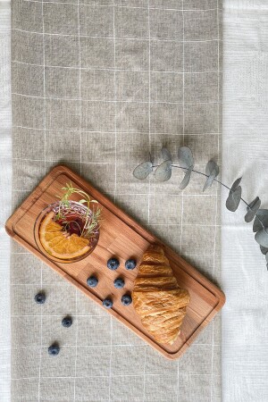 Natural Wooden Presentation Plate, Wooden Cake Service, Baton Cheese Plate, Beech Wood MERSAN010 - NOBLERAVEN DESIGN