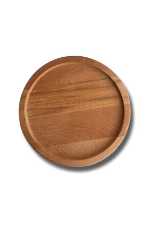 Natural Wooden Round Large Tray Presentation Serving Tray DAYBT01 - Genel Markalar