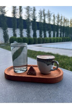 Natural Wooden Stand Stand, Presentation, Oil Pot, Soap Dish, Snacks, Serving Plate - Büyülü Home