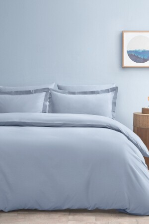 Naturalis Double Ranforce Washable Duvet Cover Set - Indigo YTSGRPIST-1490526 - Puffy