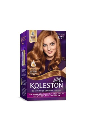 Naturals 8/74 Mysterious Brown Permanente Cremefarbe KolestonKit - Wella