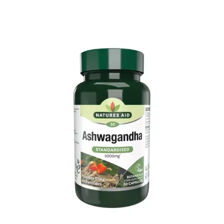 Natures Aid Ashwagandha (30 Capsules) - Natures Aid