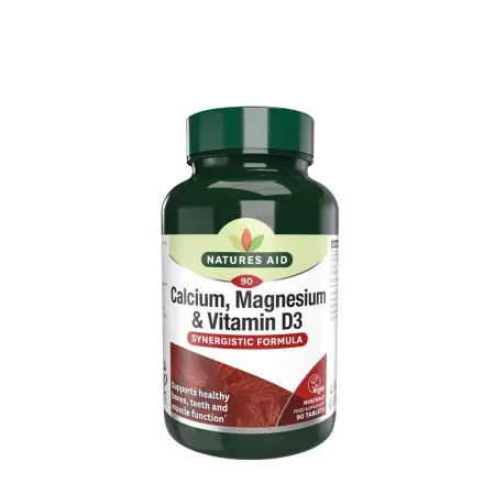 Natures Aid Calcium, Magnesium + Vitamin D3 (90 Tablets) - Natures Aid