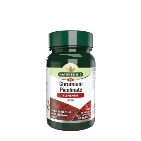 Natures Aid Chromium Picolinate 200 mcg (90 Tablets) - Natures Aid