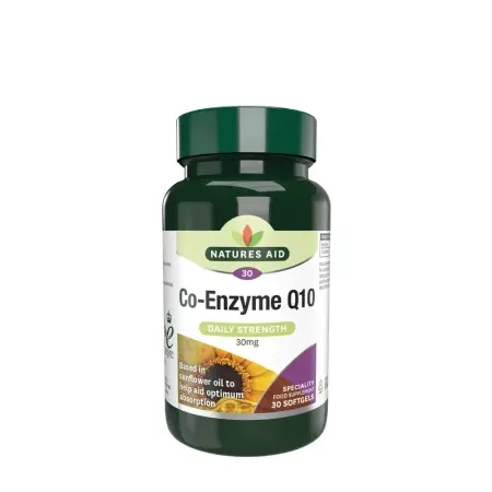 Natures Aid Co-Enzyme Q10 30 mg (30 Softgels) - Natures Aid
