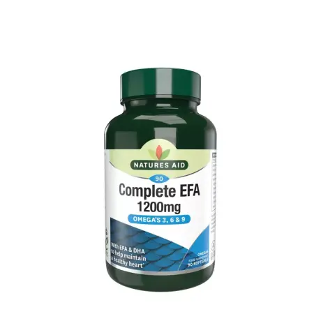 Natures Aid Complete EFA 1200 mg (Omega 3, 6 + 9) (90 Softgels) - Natures Aid