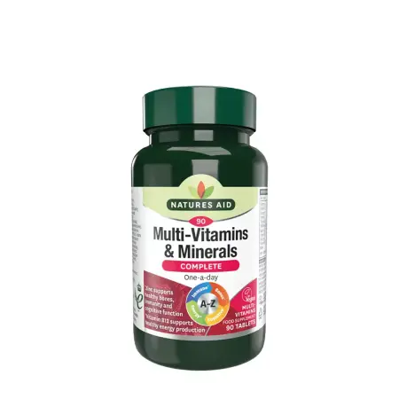 Natures Aid Complete Multi-Vitamins & Minerals (90 Tablets) - Natures Aid