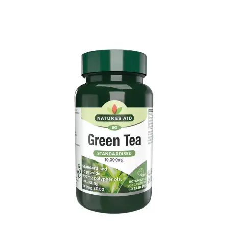 Natures Aid Green Tea 10,000mg (60 Tablets) - Natures Aid
