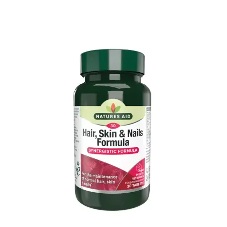 Natures Aid Hair, Skin and Nails Formula (30 Tablets) - Natures Aid