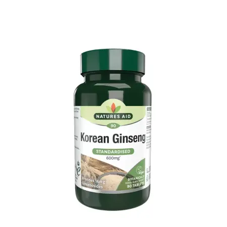 Natures Aid Korean Ginseng (90 Tablets) - Natures Aid