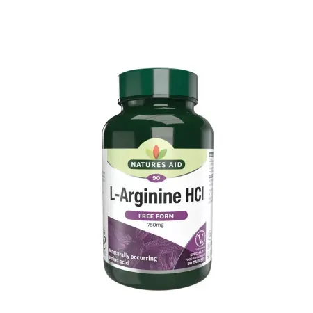 Natures Aid L-Arginine HCl (90 Tablets) - Natures Aid