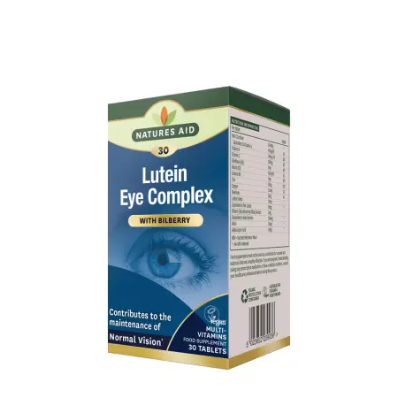 Natures Aid Lutein Eye Complex (30 Tablets) - Natures Aid